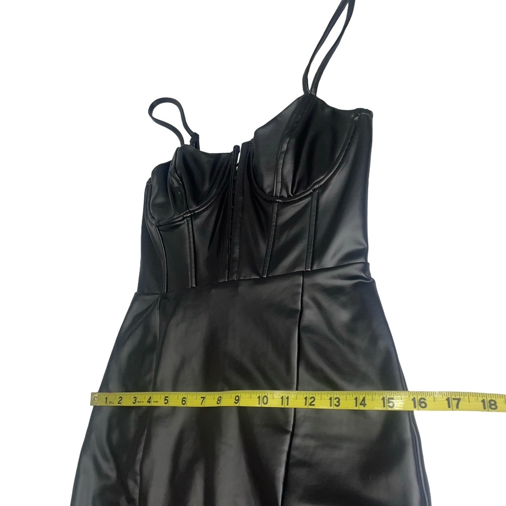 Akira Women's The Main Character Pu Maxi Dress Sz Small - Picture 13 of 16